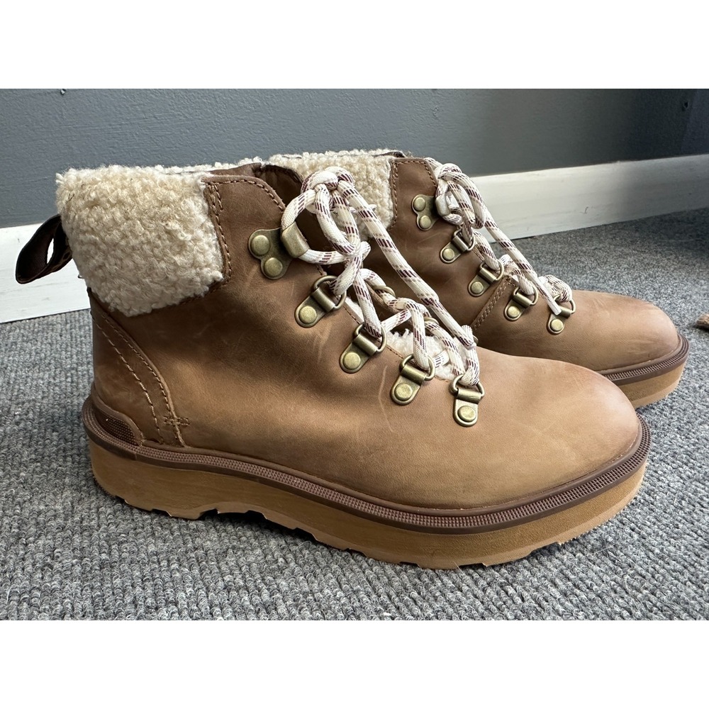 Sorel Womens Size‎ 5.5 Hi-Line Hiker Cozy Boots NL5033-261 Sherpa Lace Up